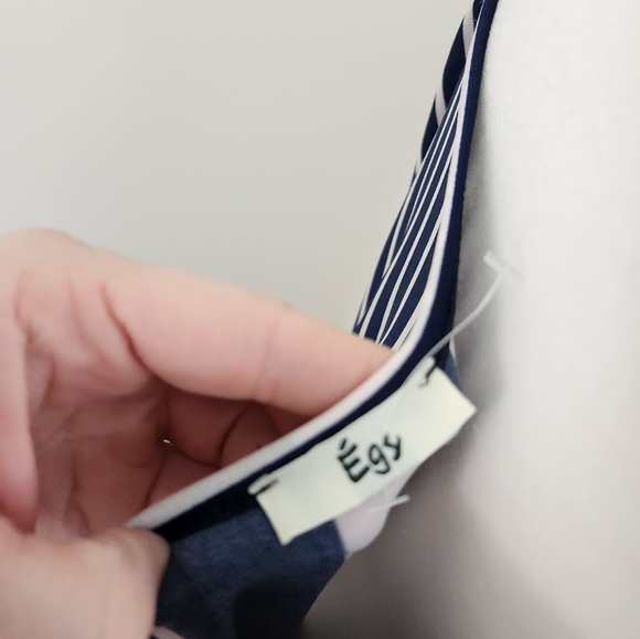 Navy Multi Jumpsuit with Sash - Picture 6 of 7